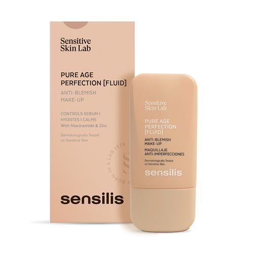 Sensilis Pure age maquillaje anti-imperfecciones- fluid tono beige